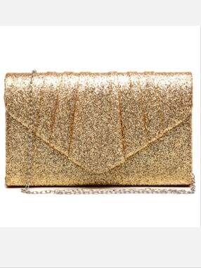 Dasein Women's Pleated Envelope Clutch Evening Handbag NWT